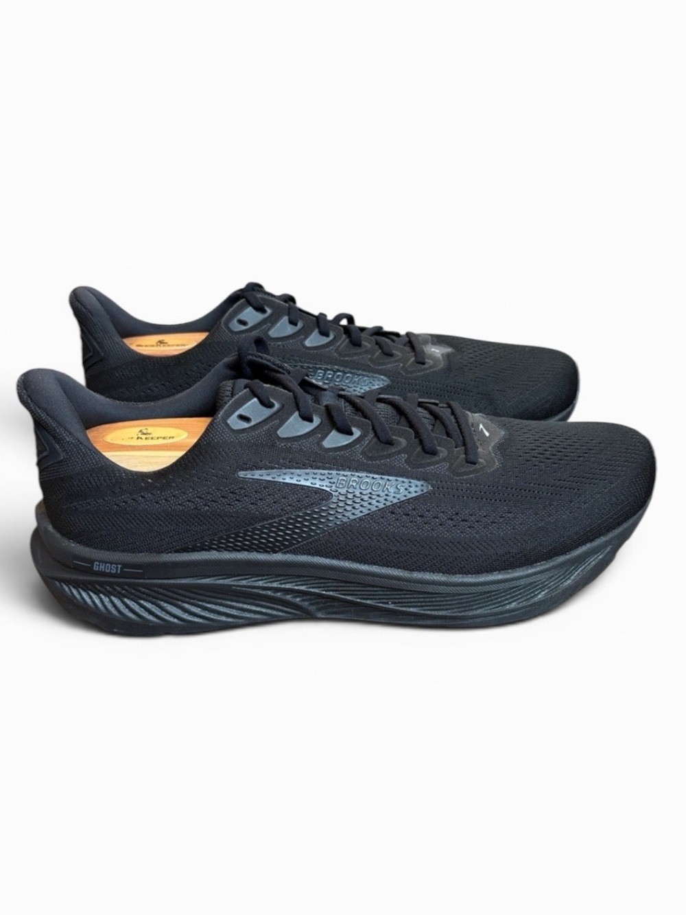 Brooks Ghost 17 Running Shoes Men's 14 Triple Black Athletic Sneakers